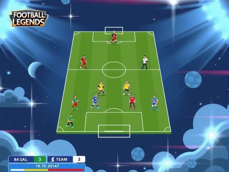 Football Legends 2021 gameplay screenshot showing a 1v1 duel