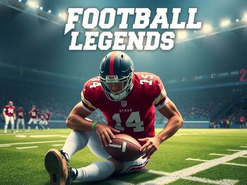 Dynamic gameplay screenshot of Football Legends showing a player executing a skill move