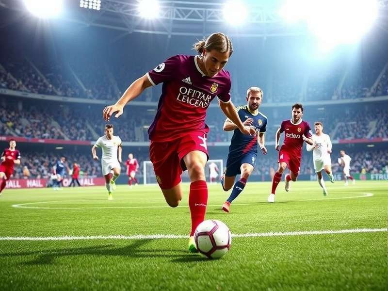 Football Legends 2025 Full Match gameplay screenshot showing advanced tactics