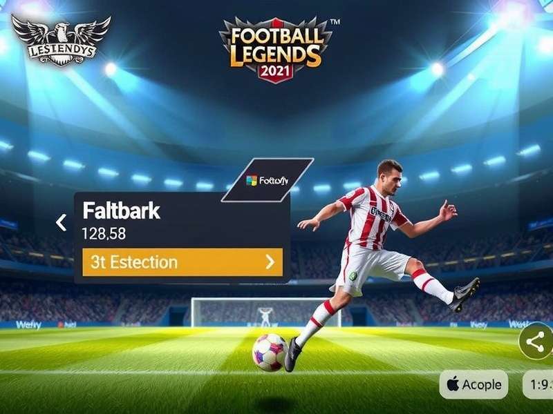 Football Legends 2021 Gameplay Screenshot showing intense action