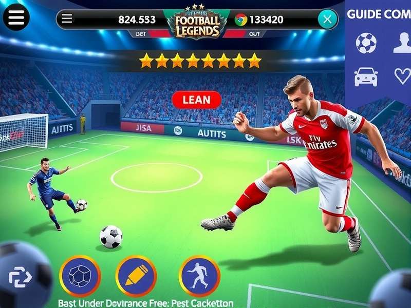 Football Legends Y8 Gameplay screenshot showing two players competing