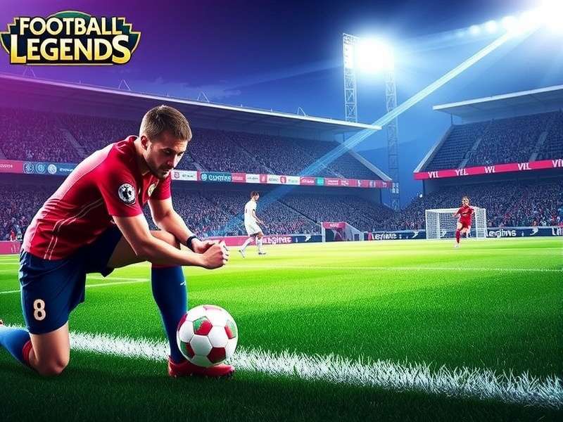 Y8 Football Legends 2016 gameplay screenshot showing intense football action