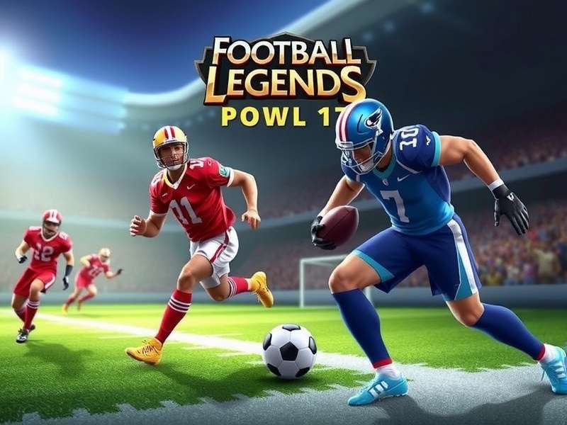 Football Legends Gameplay Screenshot on a laptop in a classroom setting