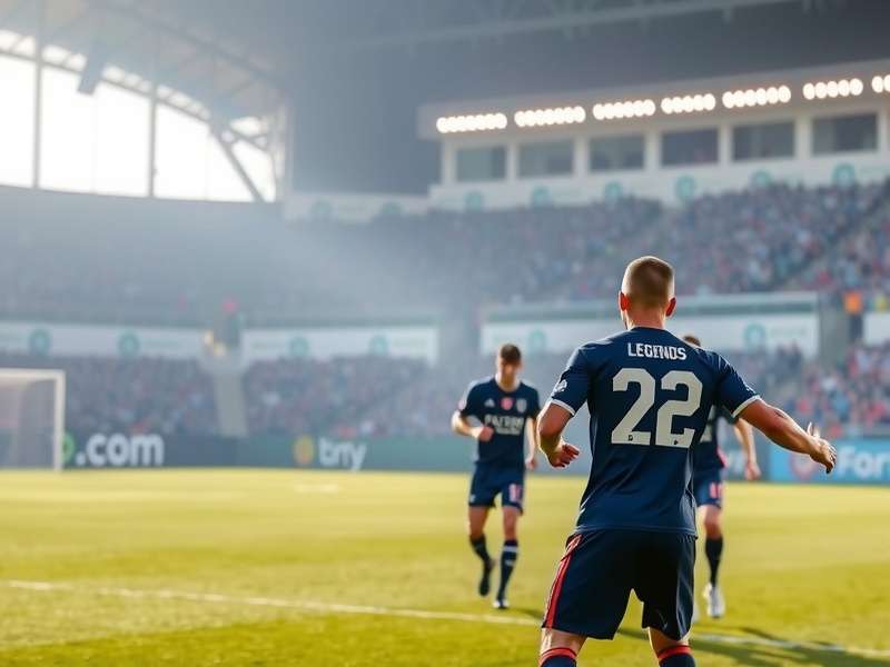 Football Legends and Influencers posing together for Charity Game 2025