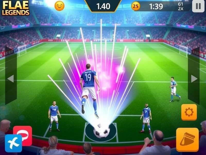 Football Legends Gameplay Screenshot showing intense match action