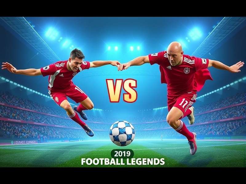 Screenshot of an intense Football Legends match in progress