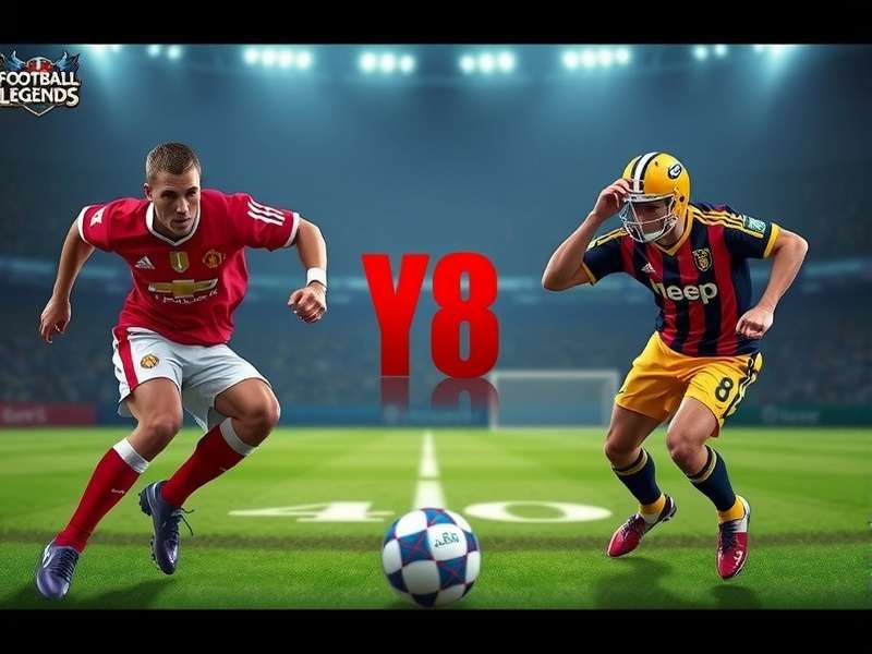 Two players competing in a intense football match on a digital screen