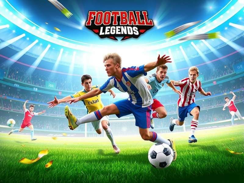 Football Legends gameplay screenshot showing intense soccer match