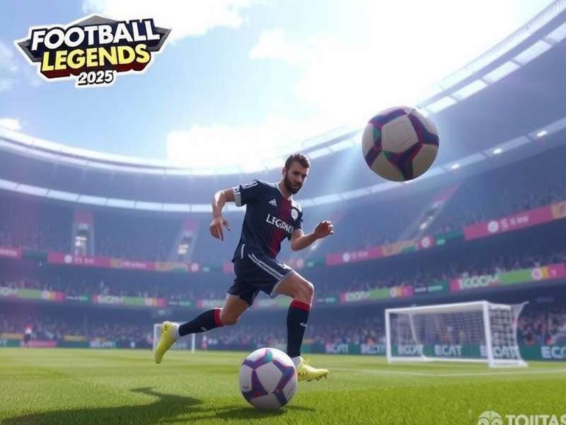 Football Legends 2025 Y8 Gameplay Screenshot showing advanced graphics and UI
