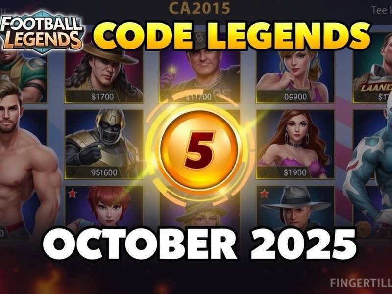 Football Legends gameplay screenshot with codes overlay