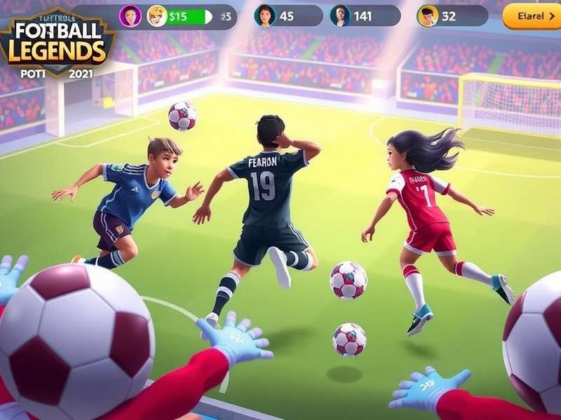 Football Legends Poki Gameplay Screenshot showing intense soccer action