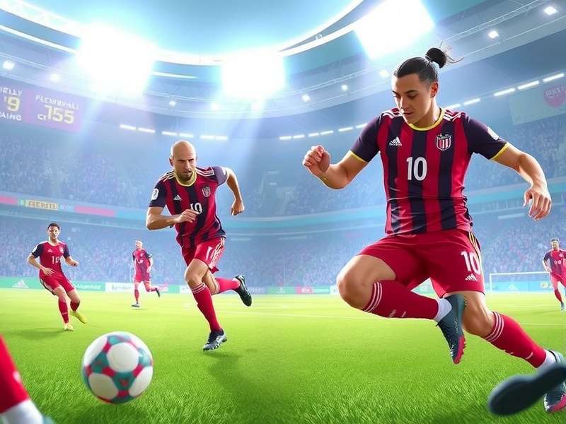 Football Legends 2019 gameplay screenshot showing intense multiplayer action