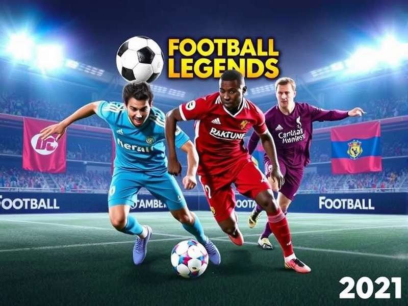 Football Legends 2021 gameplay screenshot showing intense two-player action