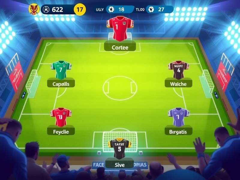 Game Y8 Football Legends 2025 intense match gameplay screenshot showing two players competing