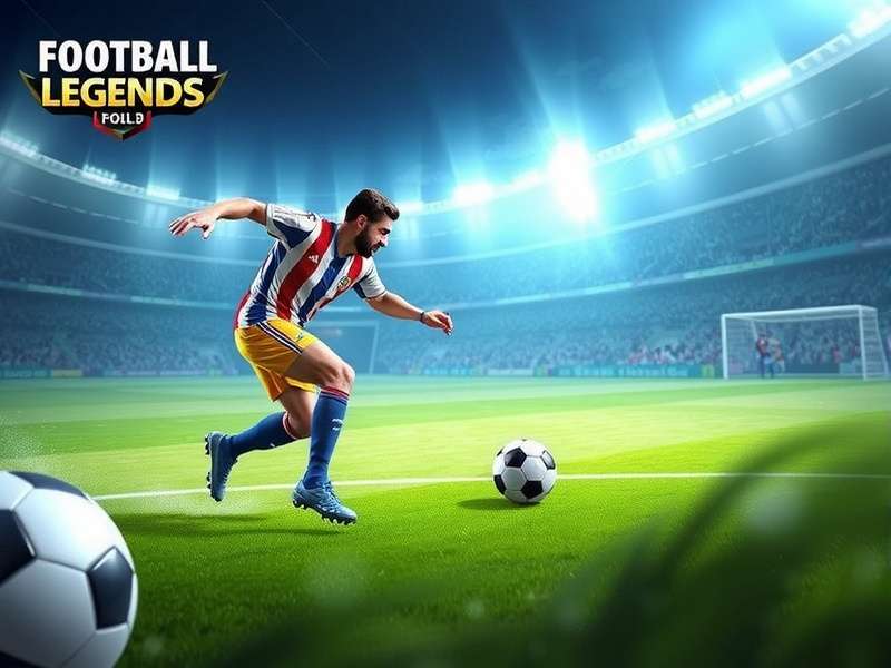 Football Legends Game Online Screenshot - Action gameplay scene