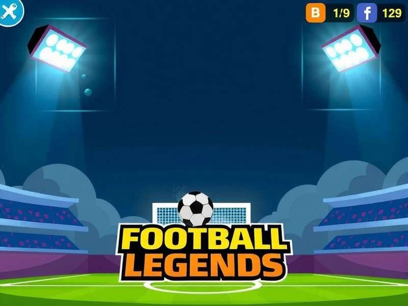 Football Legends gameplay screenshot showing intense 2-player action