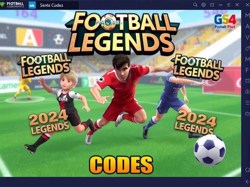 Football Legends 2024 gameplay screenshot showing player selection and code redemption screen