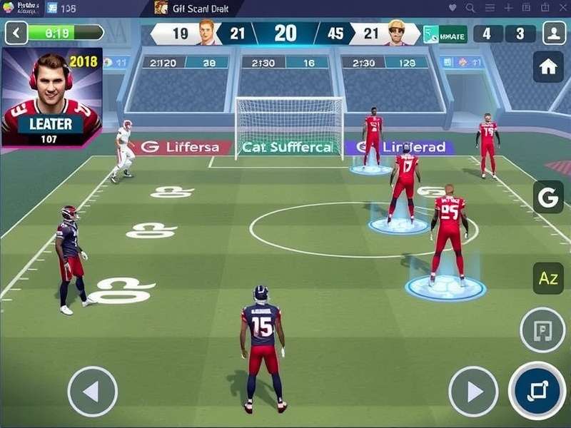 Football Legends 2019 Y8 gameplay screenshot showing two players competing