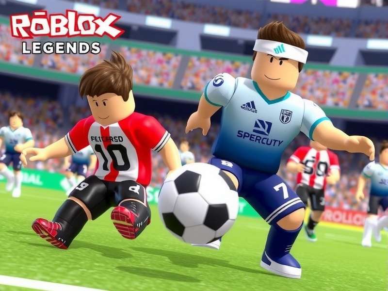 Football Legends Roblox 2025 gameplay screenshot showing a match in action