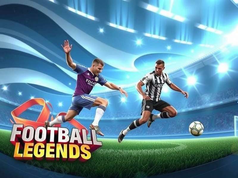 Football Legends gameplay screenshot showing a match in action