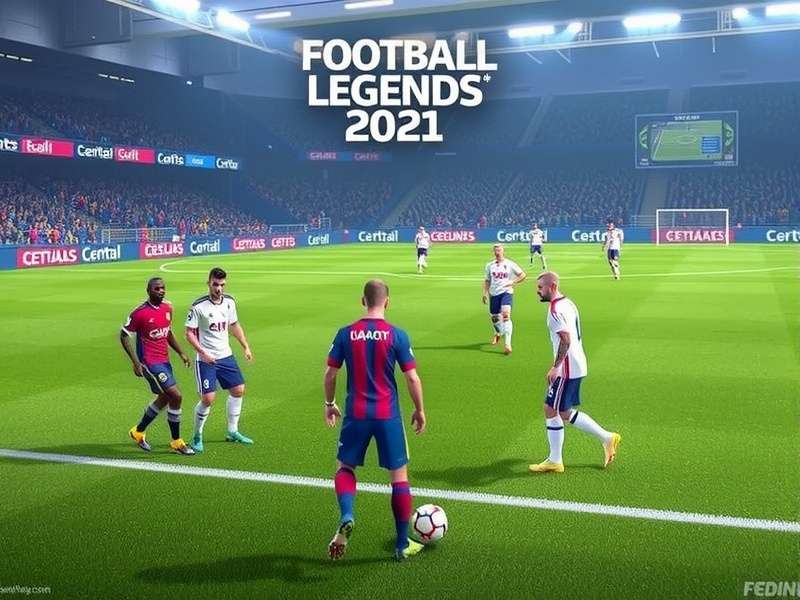 Football Legends 2021 Gameplay in Full Screen Mode on a Laptop