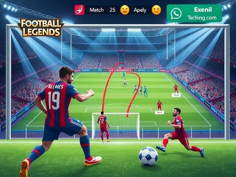Football Legends Match 2025 screenshot showing gameplay