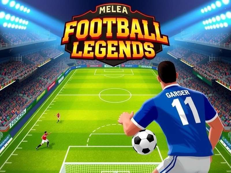 Football Legends gameplay screenshot showing intense match action
