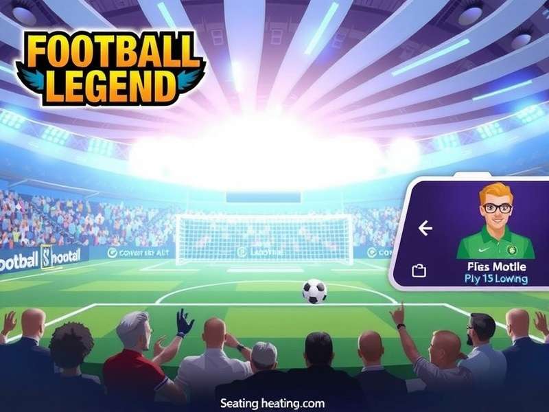Football Legends Game Collage - Player action and game interface