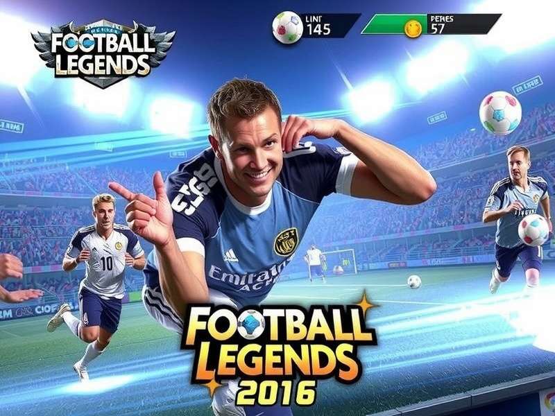 Football Legends 2016 – action gameplay screenshot with players and ball