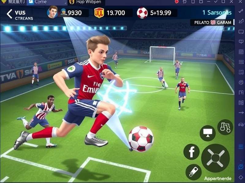 Football Legends 2018 Y8 gameplay screenshot showing two players competing on a classic Y8 pitch