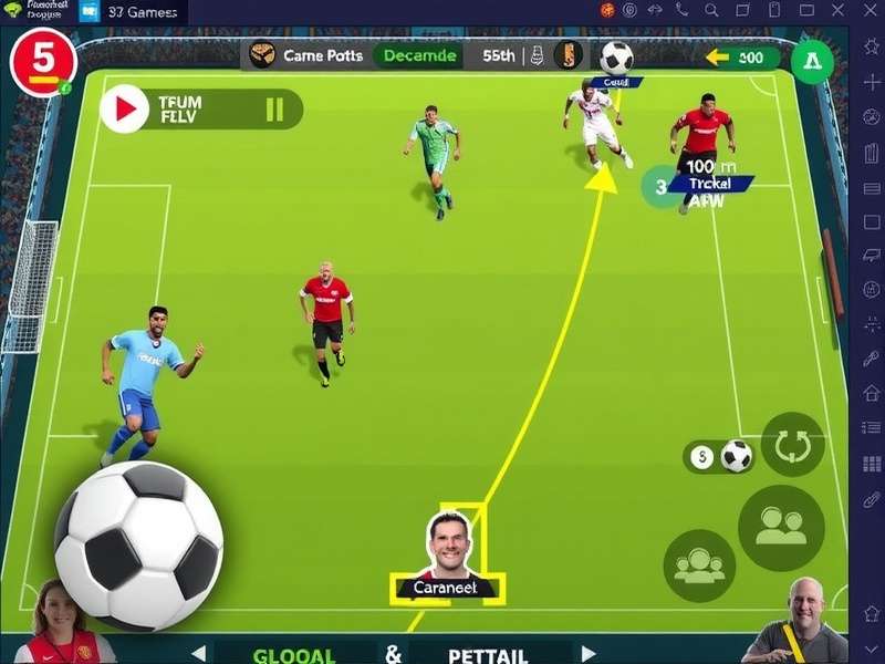 Football Legends Y8 Games gameplay showcase with iconic players on the pitch