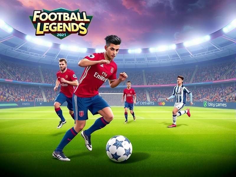 Football Legends 2021 Crazy Games - intense match action on the pitch