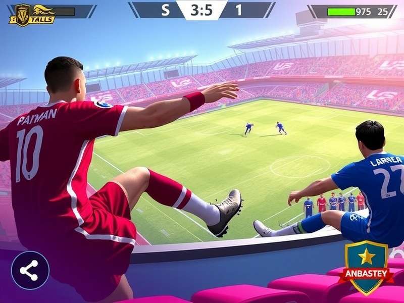 Football Legends 2025 unblocked soccer game action screenshot showing players on the pitch